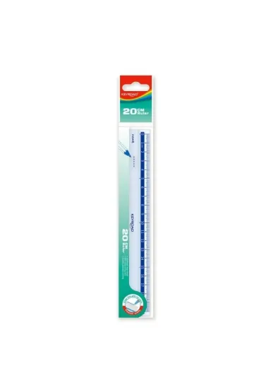 Office Products Linijka plastikowa transparentna 20 cm