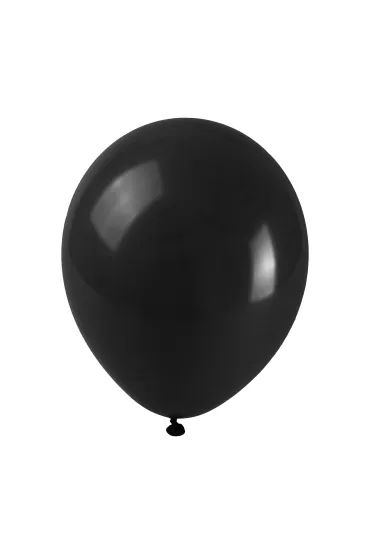 Balony pastelowe czarne 25cm