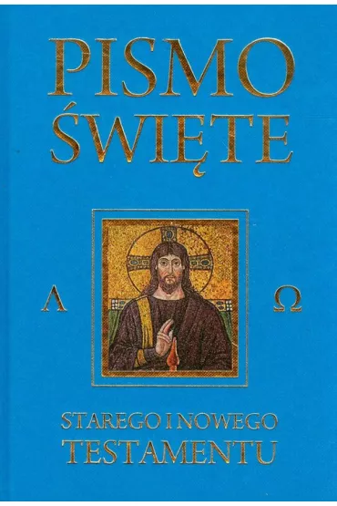 Pismo �wi�te Starego i Nowego Testamentu niebieski - Kazimierz Romaniuk