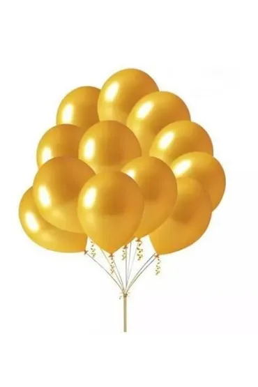 GoParty Balon z�oty metalik 80 szt.