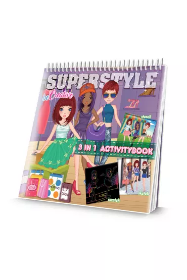 Malowanka kreatywna MS337 Designer book 3w1 Activitybook