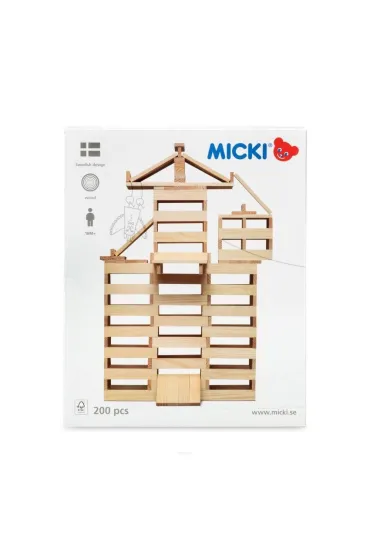 Klocki drewniane 200 szt