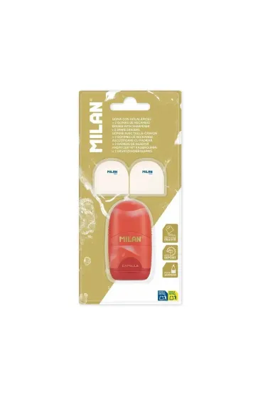 Temper�wko-gumka + 2 gumki zapasowe MILAN