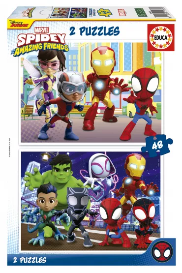 Puzzle 2x48 el. Spidey i Super-Kumple Educa