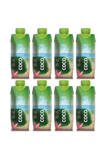 Aqua Verde Woda kokosowa Pure Zestaw 8 x 330 ml Bio