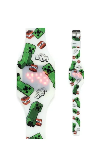 Zegarek cyfrowy silikonowy �wieci Minecraft Puckator