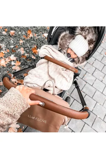 LullaLove Kocyk z weny merino - be, kolekcja premium