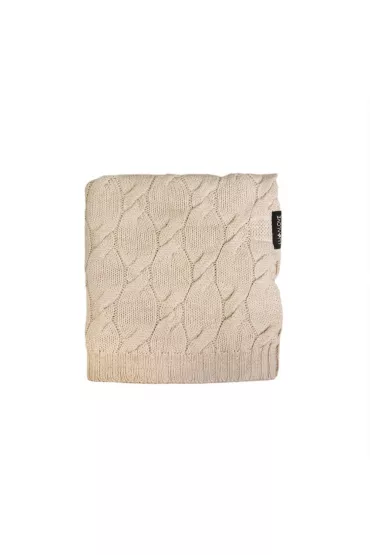 LullaLove Kocyk z weny merino - be, kolekcja premium