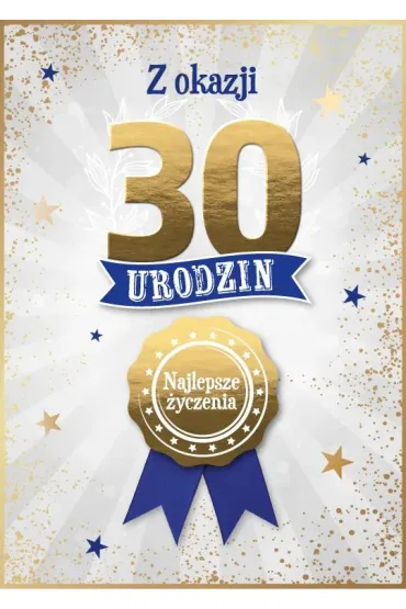 Armin Style KARNET URODZINY 30 B6 Z KOP AS GM-1291 FOL