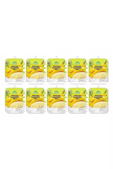 Purena Pulpa Przecier bananowy 100% zestaw 10 x 350 g