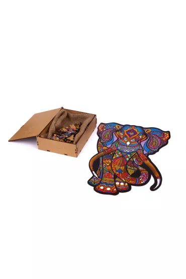 Puzzle drewniane eko 132 el. S�o� indyjski A3 Maksik