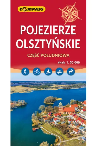 Pojezierze Olszty�skie cz�� po�udniowa mapa skala 1 : 50 000
