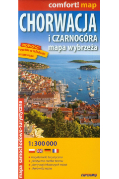 Comfort!map Chorwacja i Czarnogra 1:300 000 mapa