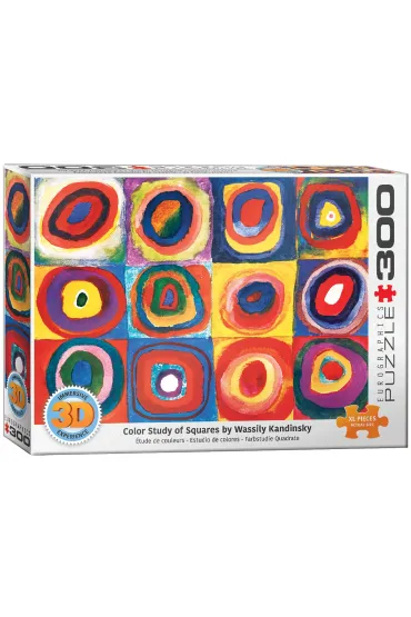 Puzzle 3D 300 el. Kandinsky Study Squares 6331-1323 Eurographics