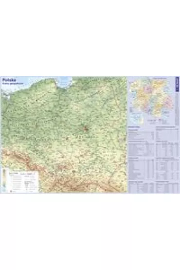 Demart Mapa Polski. Podkadka na biurko