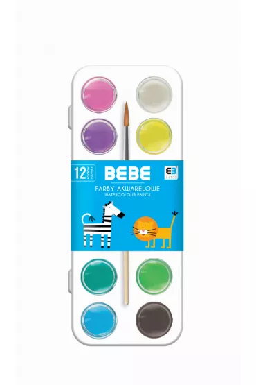 Interdruk Farby akwarelowe B&B Kids 12 kolor�w