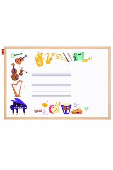 Tablica edukacyjna Music adventure! 60x40 cm