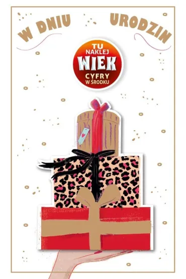 AbCard Kartka okoliczno�ciowa Urodziny (wymienne cyfry)