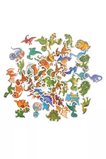 Dalprint Naklejki winylowe dinozaury 4-5cm 50 szt.