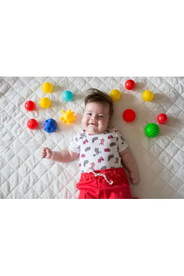 Pi�ka je�yk sensoryczna w pude�ku 3 sztuki Hencz Toys