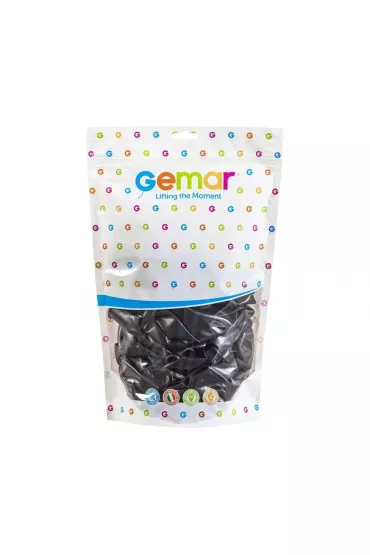 Godan Balony metaliczne czarne 33cm