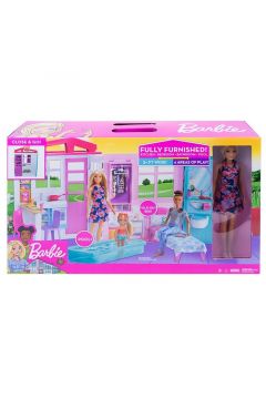 Barbie Przytulny domek z wyposaeniem + lalka p2 FXG55 MATTEL