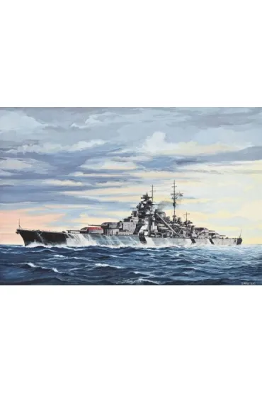 Statek 1:700 Battleship Bismarck Revell