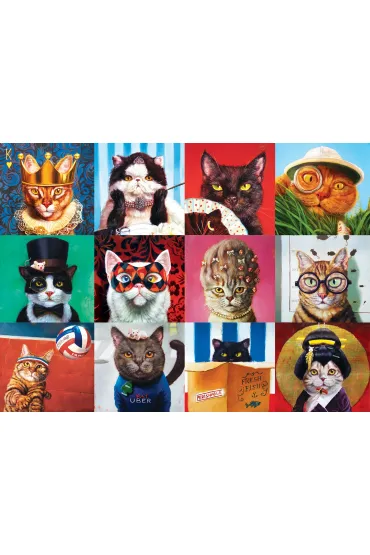 Puzzle 1000 el. Zabawne koty Eurographics