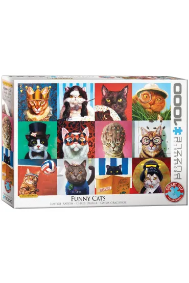 Puzzle 1000 el. Zabawne koty Eurographics