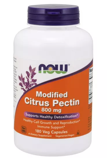 Now Foods PectaSol-C - zmodyfikowane Pektyny Cytrusowe 800 mg Suplement diety 180 kaps.