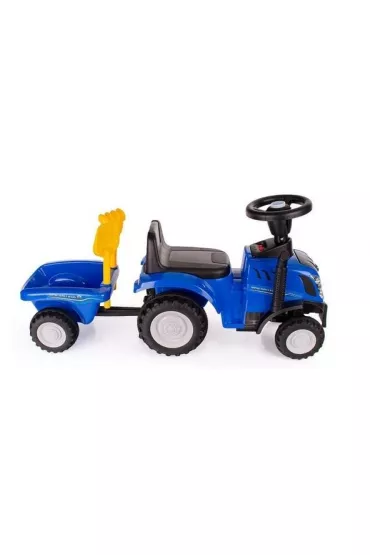 Je�dzik traktor New Holland z przyczepk� niebieski Lena
