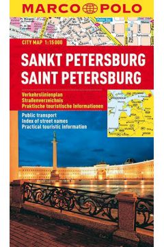 Sankt Petersburg Saint Petersburg Marco Polo City map 1:15 000