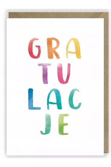 Cardie Kartka okoliczno�ciowa Gratulacje K042