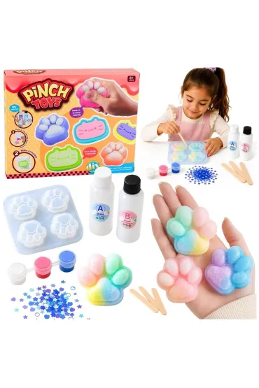 Tworzenie gniotk�w DIY Kocia �apka 44el LeanToys