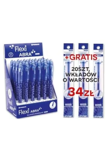Penmate D�ugopisy Flexi Abra + 20 wk�ad�w 24 szt.