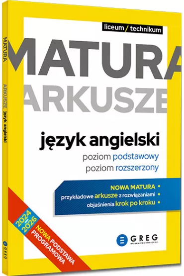 J�zyk angielski. Matura. Arkusze. Poziom podstawowy i rozszerzony 2026 - Bogus�aw Solecki, Krzysztof Richter