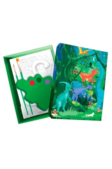 Zestaw artystyczny Akwarele dinozaury Box Candiy