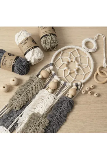 Creativ Company Zestaw do makramy �apacz Sn�w