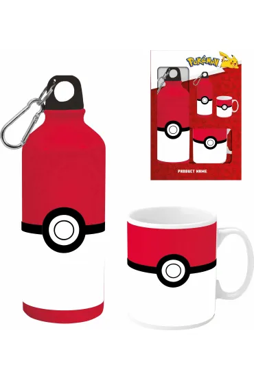 Zestaw kubek + butelka Pokemon 500ml PK00022