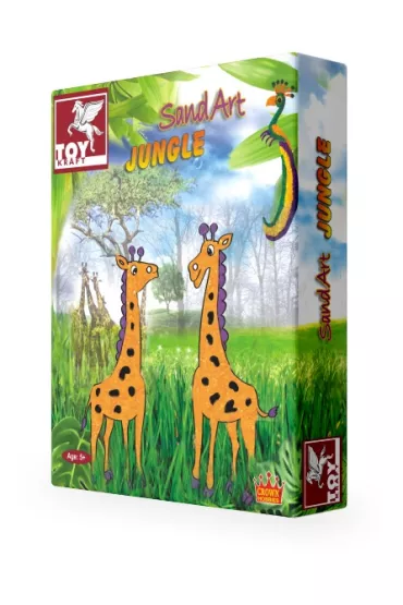 Zdobienie piaskiem, d�ungla - Sand Art, Jungle. Toy Kraft *