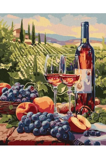 Ideyka Malowanie po numerach - Wino owocowe 40x50cm