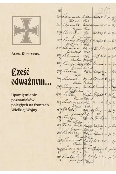 Cze�� odwa�nym&hellip; Upami�tnienie poznaniak�w poleg�ych na frontach Wielkiej Wojny - Alina  Kucharska