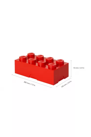 Lunchbox klocek LEGO czerwony