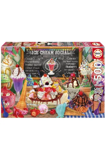 Puzzle 500 el. Lodziarnia Educa