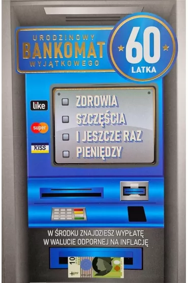 Yeku Karnet Urodziny 60 m�skie