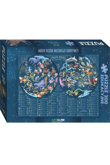 Puzzle 200 el. Mapa Nieba M�odego Odkrywcy ArtGlob