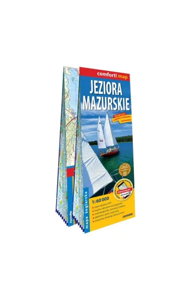 Jeziora Mazurskie mapa turystyczna 1:60 000 laminat 2 cz�ci 2023