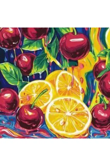 Ideyka Malowanie po numerach - Soczysta rozkosz metal 40x40cm