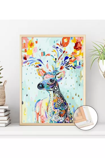 Twoje Hobby Malowanie po numerach - Kolorowy jele� 40x50cm