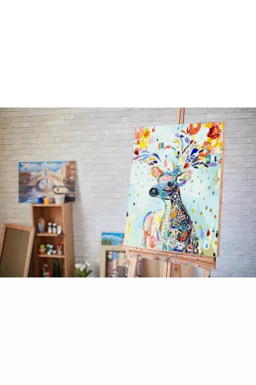 Twoje Hobby Malowanie po numerach - Kolorowy jele� 40x50cm